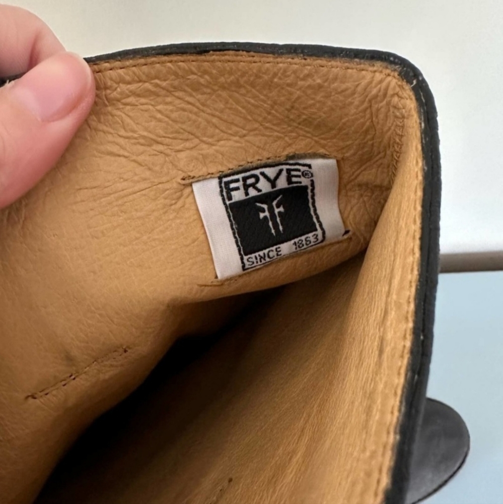 Frye Celia Black Leather Riding boots - Picture 7 of 9